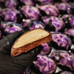 Filled Half Easter Egg - Apple Caramel Marshmallow Crisp - Artisan Chocolates by Wood Row Chocolates